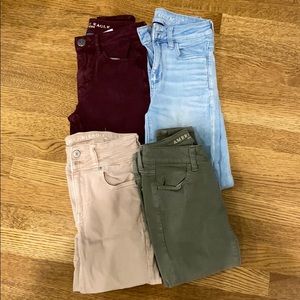 4 pairs 00 american eagle pants